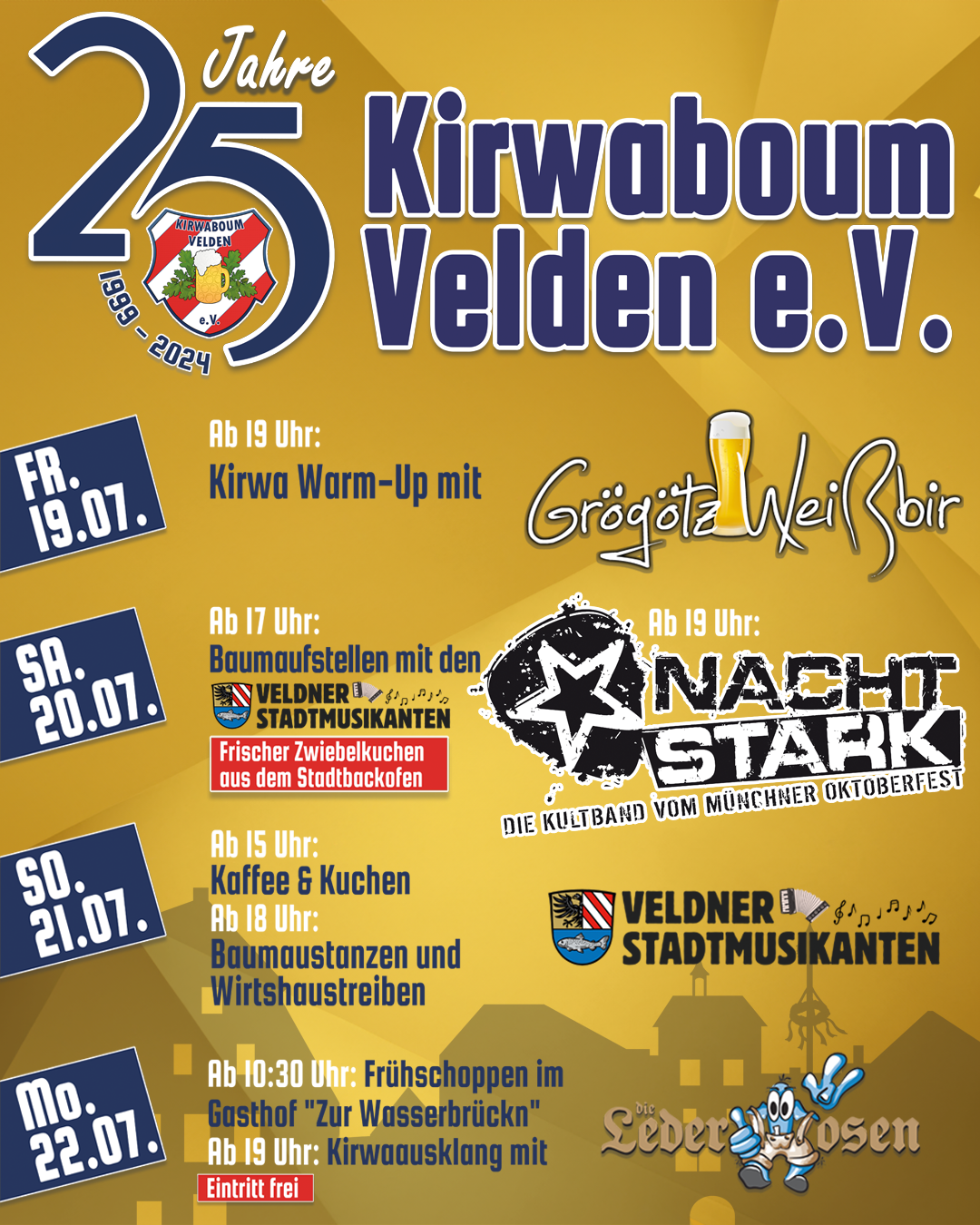 Flyer 25 Jahre Kirwaboum Velden